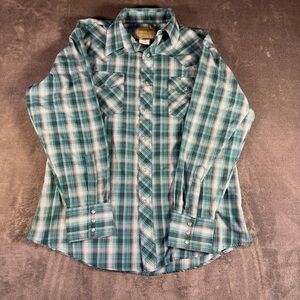 Men's Wrangler Western Pearl Snap Large